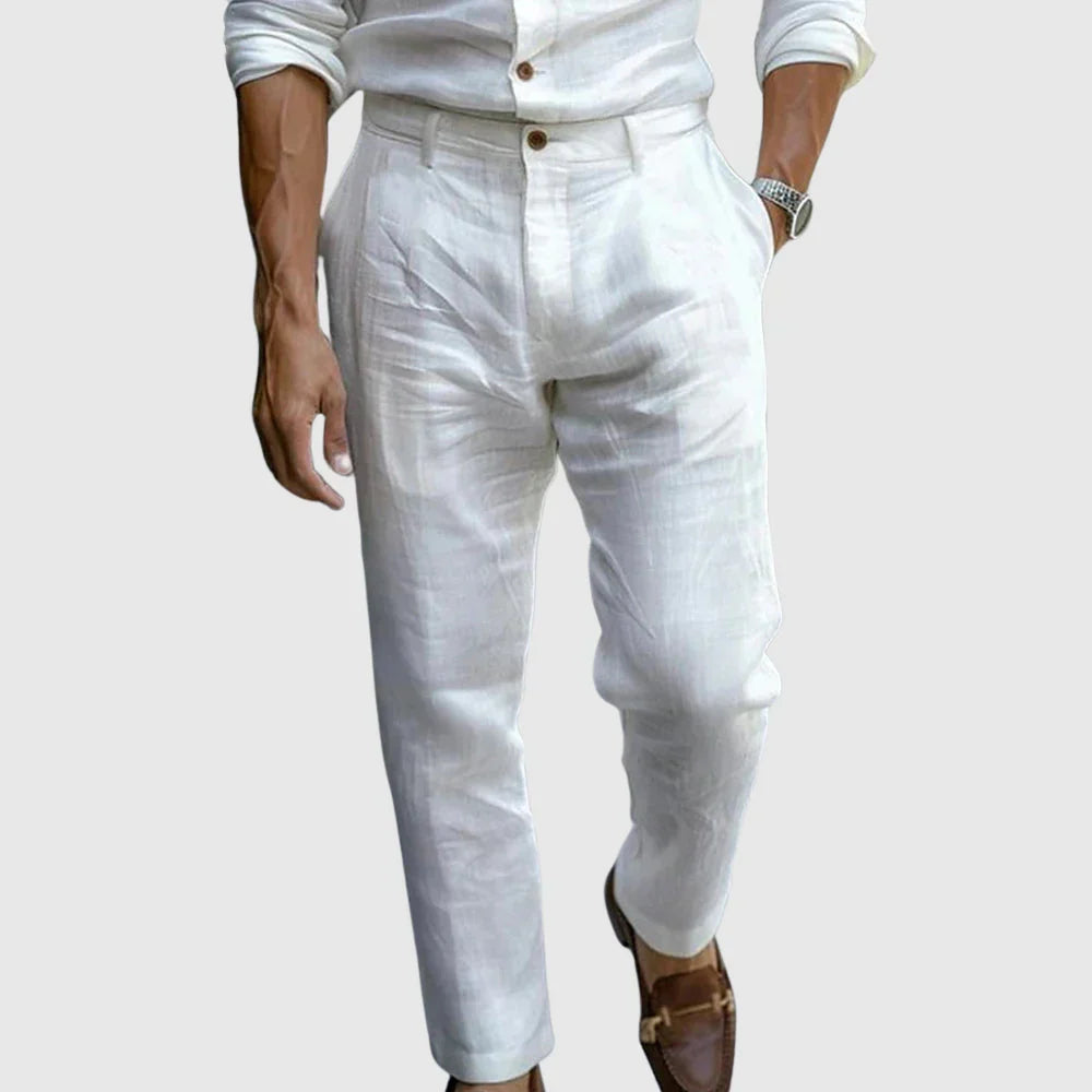 LAURENT MONACO | SUMMER LINEN PANTS FOR MEN