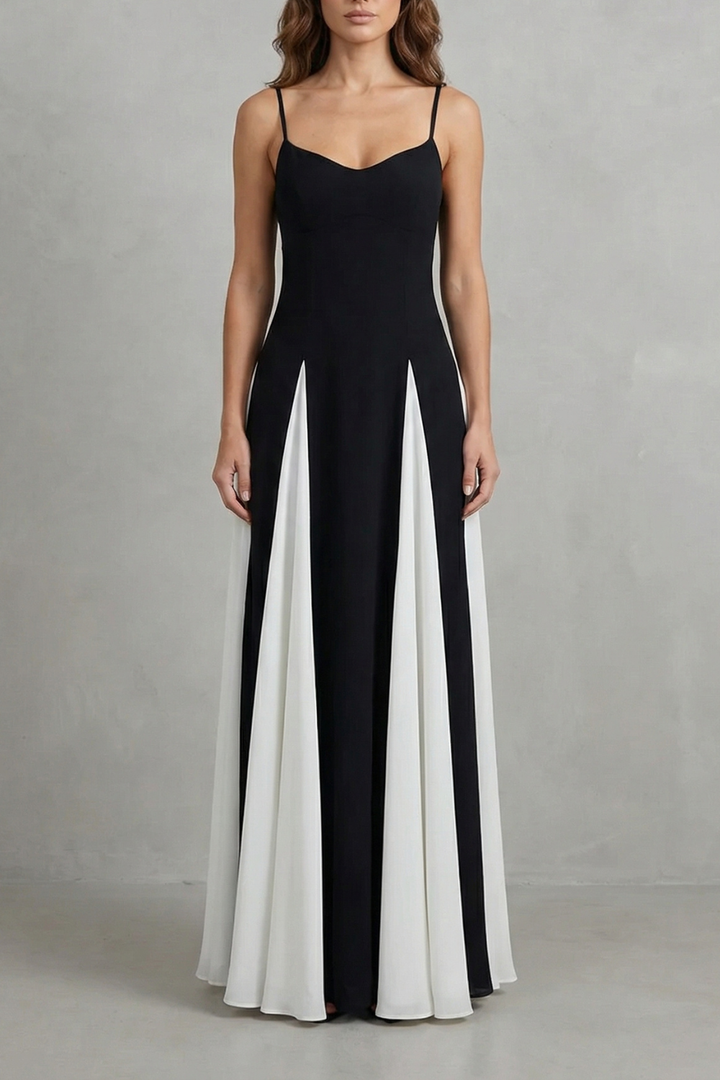 Lovie – Modern contrast – Women’s Elegant Maxi Dress
