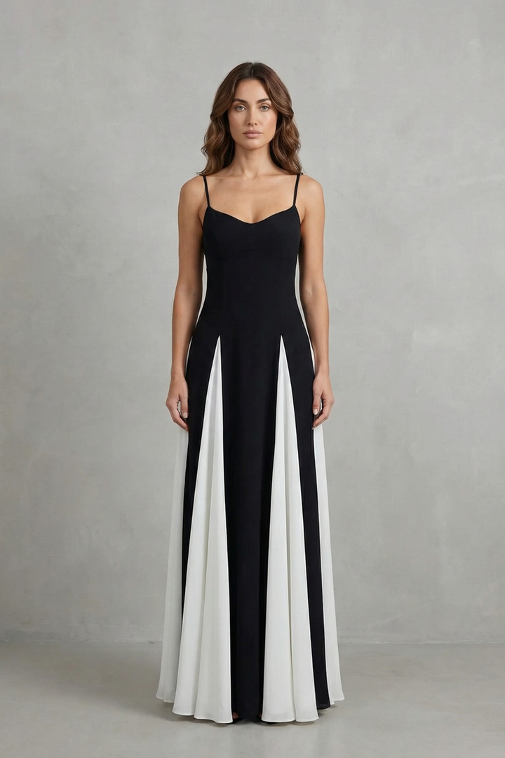 Lovie – Modern contrast – Women’s Elegant Maxi Dress