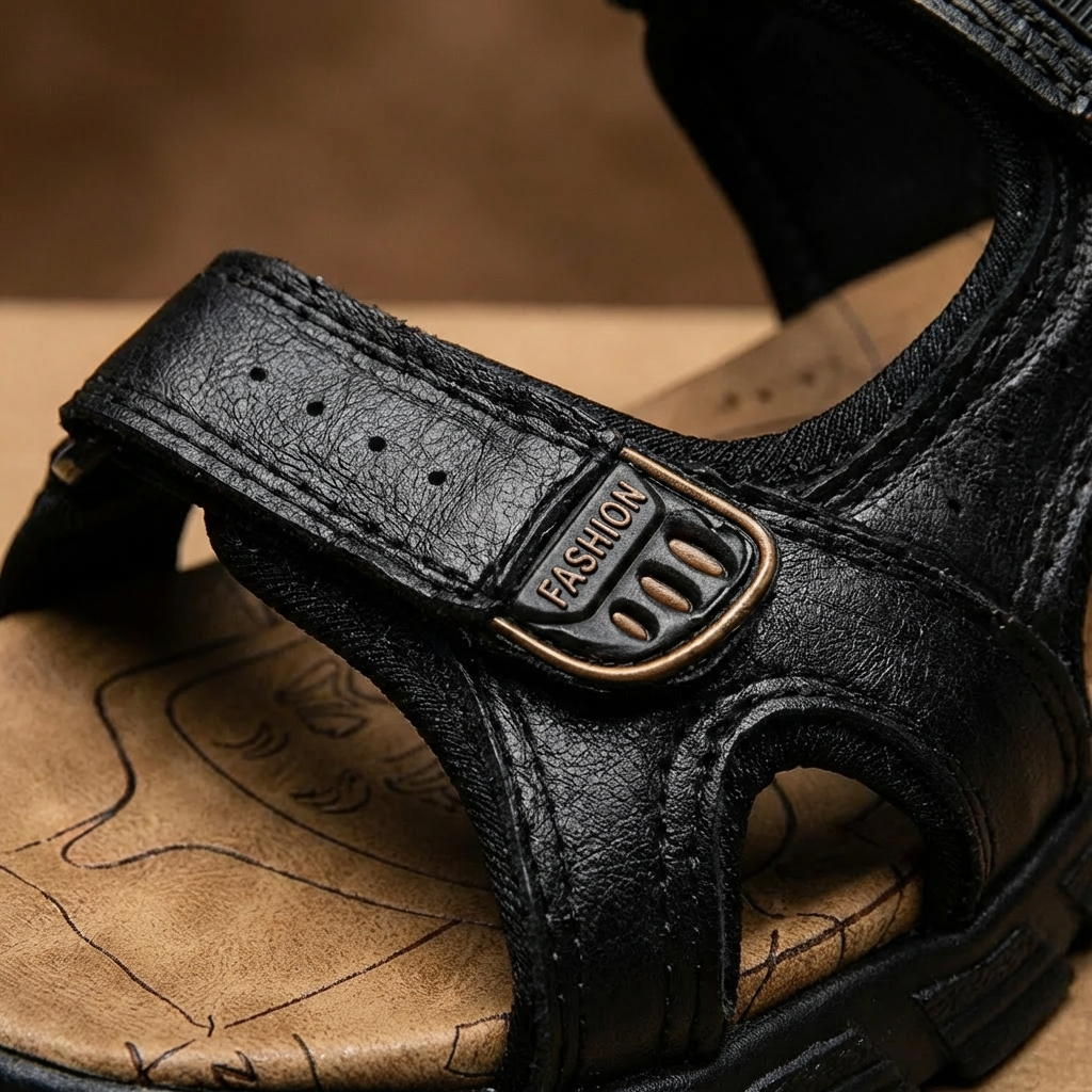 Lucas | Unisex Trekking Sandals with Velcro Fastenings and Traction Sole | Adventure
