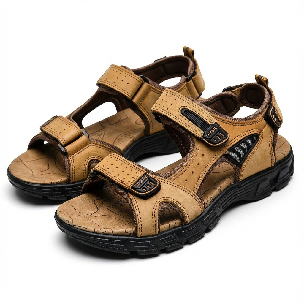 Lucas | Unisex Trekking Sandals with Velcro Fastenings and Traction Sole | Adventure
