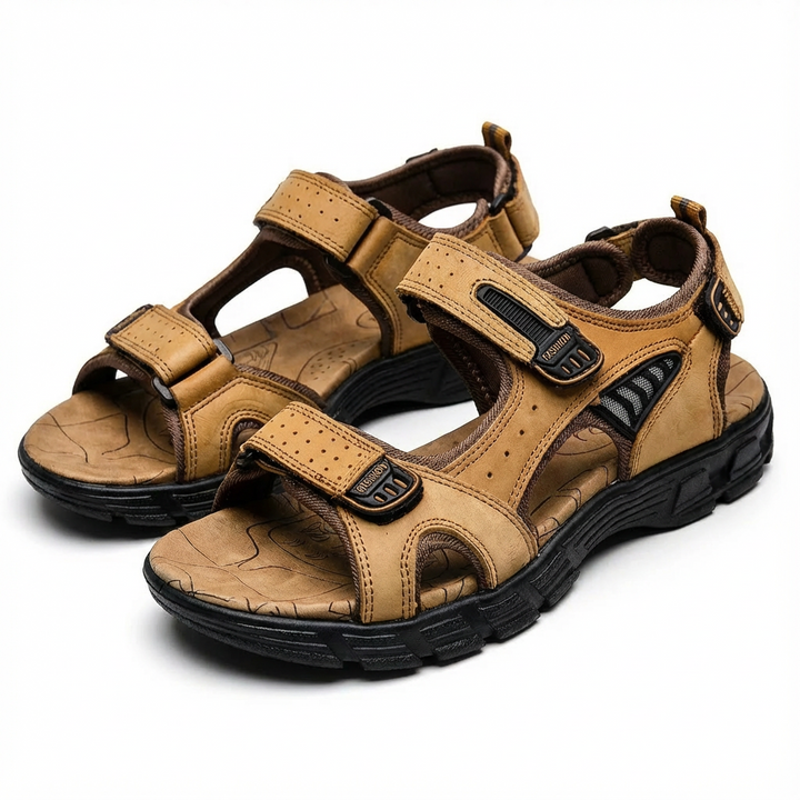 Lucas | Unisex Trekking Sandals with Velcro Fastenings and Traction Sole | Adventure