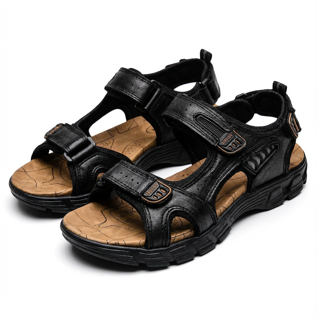 Lucas | Unisex Trekking Sandals with Velcro Fastenings and Traction Sole | Adventure