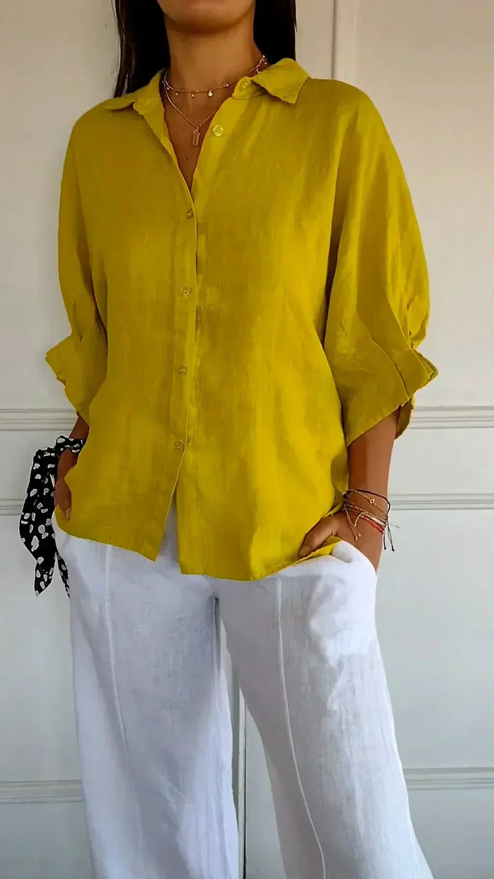 Bonnie Casual Button-Up Shirt, view 7 - Elena Harper