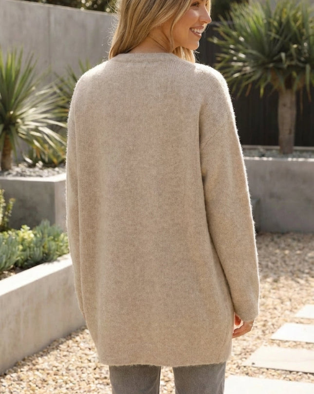 Women’s Long Oversized Knit Cardigan