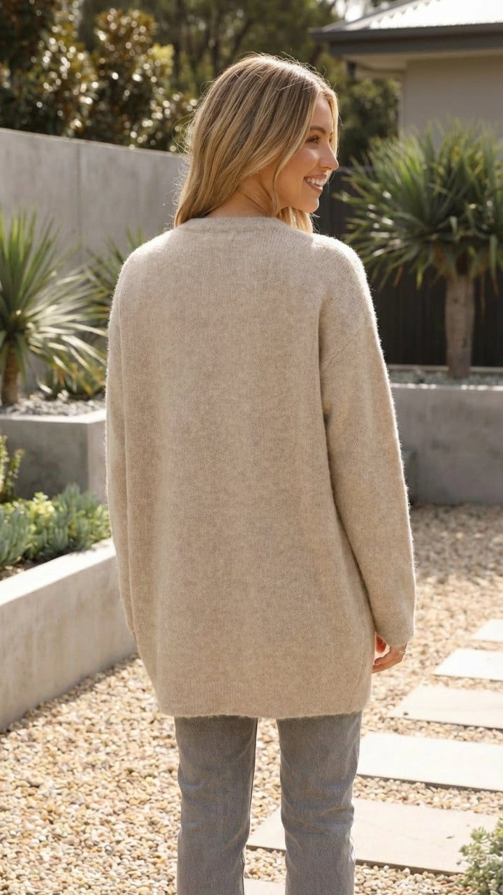 Women’s Long Oversized Knit Cardigan
