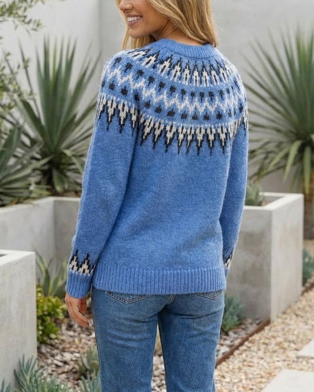 Women’s Fair Isle Patterned Sweater Pullover