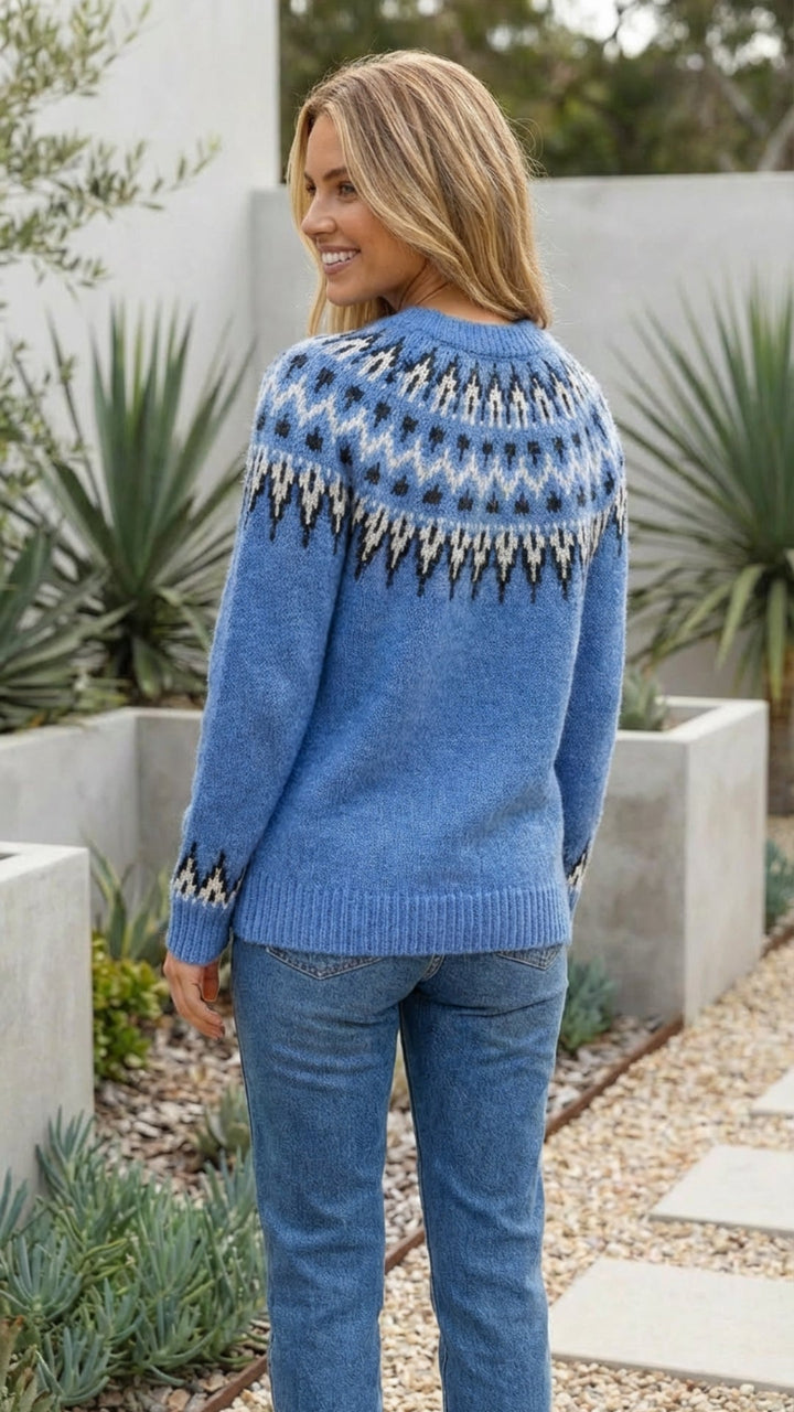 Women’s Fair Isle Patterned Sweater Pullover
