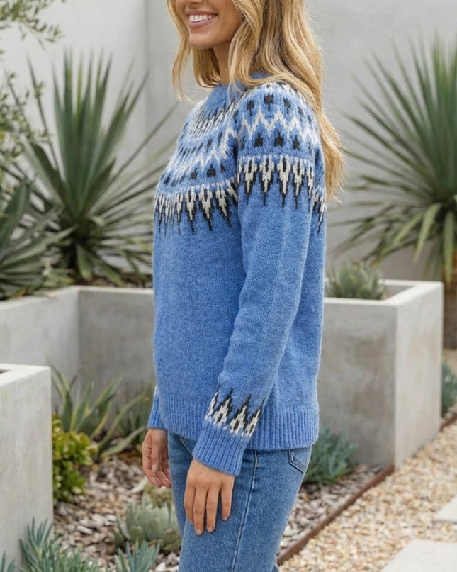 Women’s Fair Isle Patterned Sweater Pullover