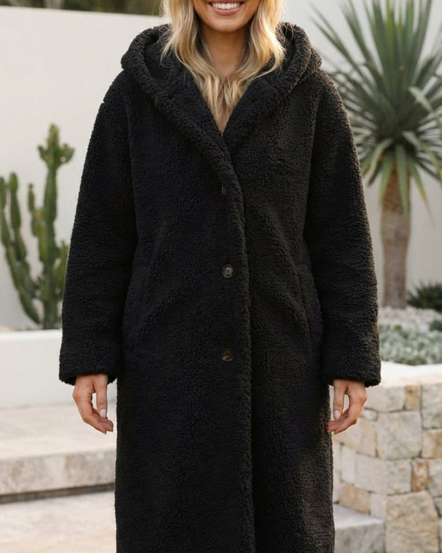 Women’s Long Faux Fur Teddy Coat
