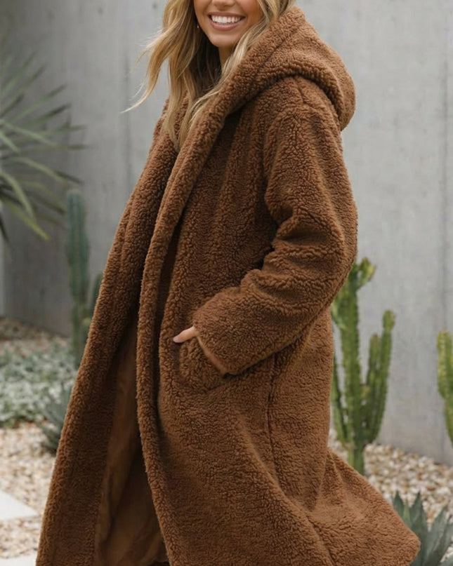 Women’s Long Faux Fur Teddy Coat