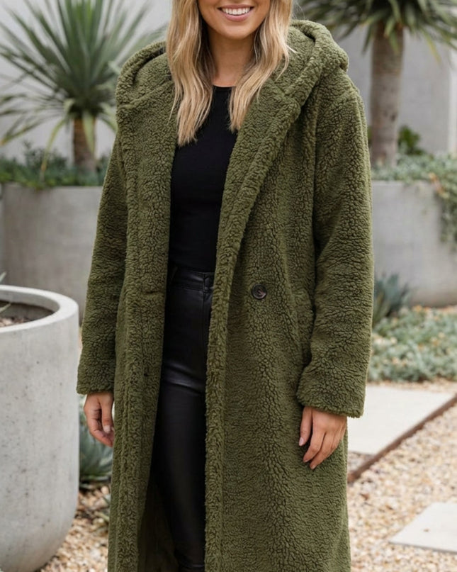 Women’s Long Faux Fur Teddy Coat