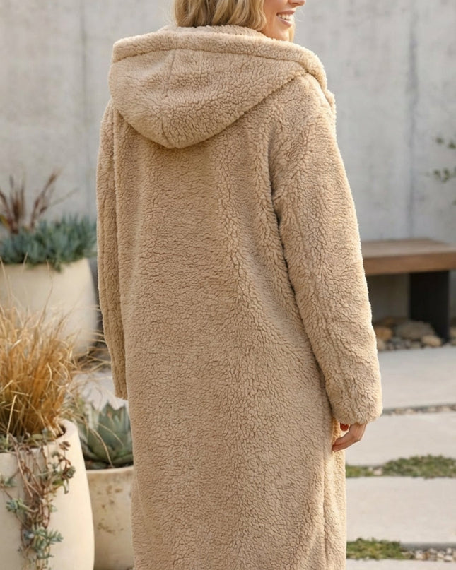Women’s Long Faux Fur Teddy Coat