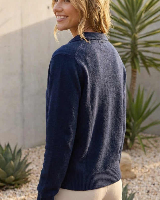 Women’s Long Sleeve Button Knit Cardigan