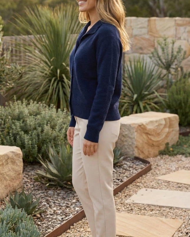 Women’s Long Sleeve Button Knit Cardigan