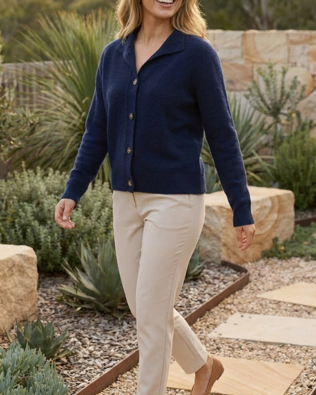 Women’s Long Sleeve Button Knit Cardigan