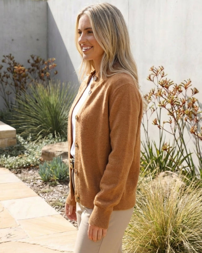 Women’s Long Sleeve Button Knit Cardigan