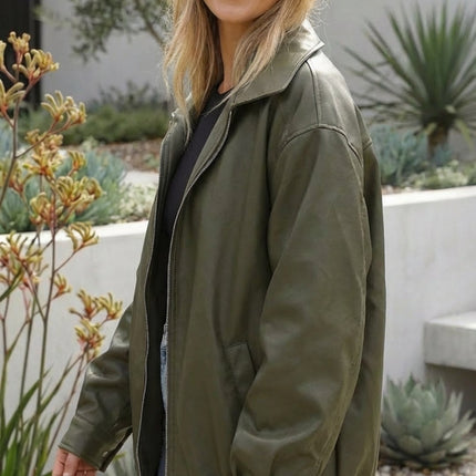 Women’s Oversized Zip Up Bomber Jacket