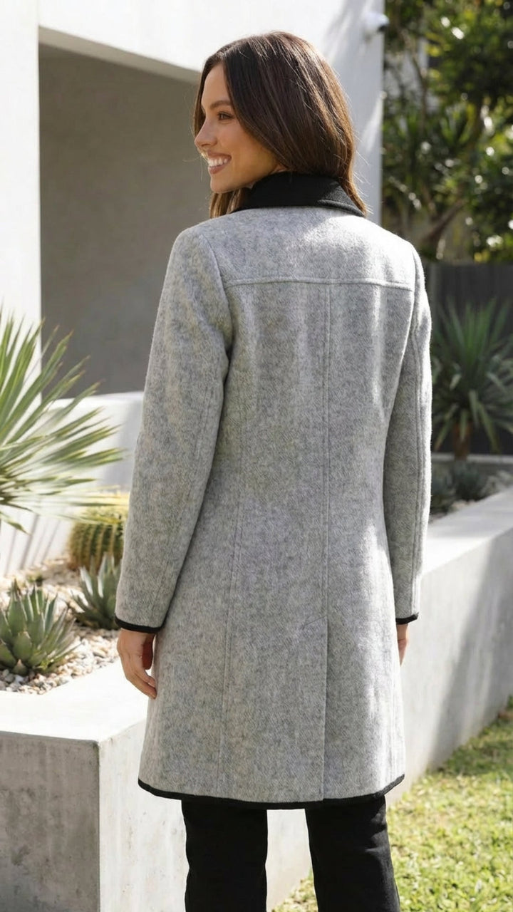 Women's Double Breasted Tailored Long Coat