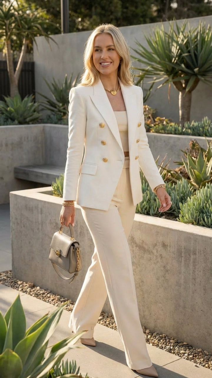 Women's Tailored Double Breasted Blazer