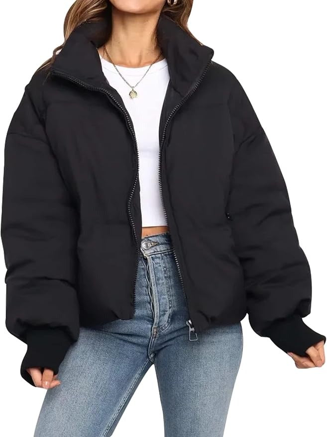 Deanna Women's Oversized Puffer Jacket, view 2 - Elena Harper