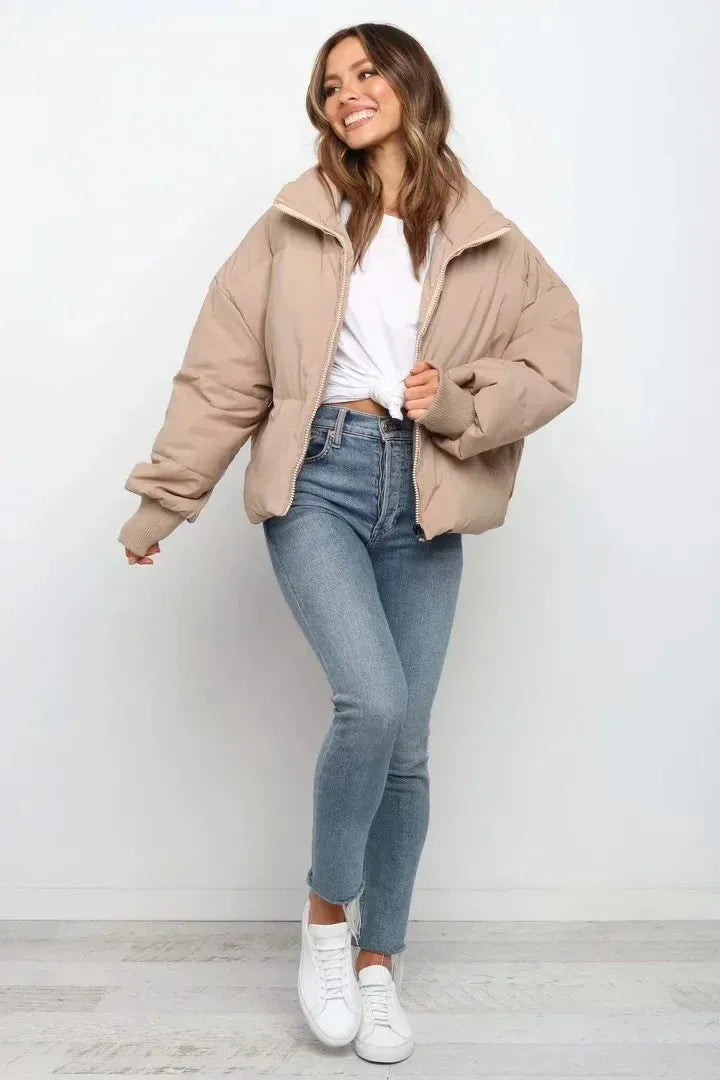 Deanna Women's Oversized Puffer Jacket, view 8 - Elena Harper