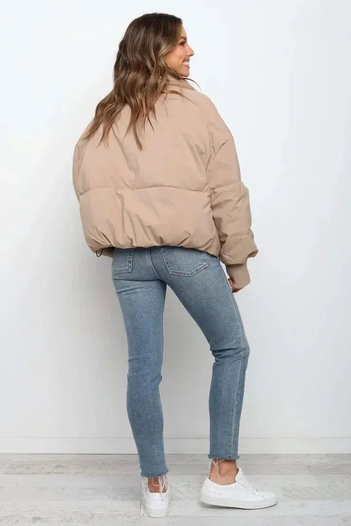 Deanna Women's Oversized Puffer Jacket, view 9 - Elena Harper