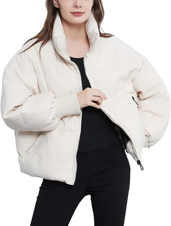 Deanna Women's Oversized Puffer Jacket, view 4 - Elena Harper