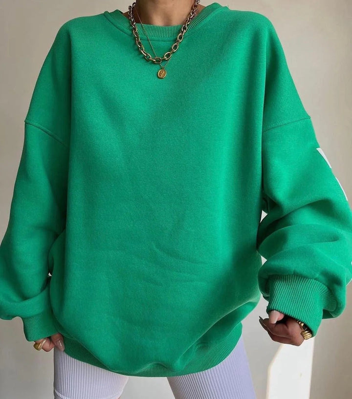 Donna Women's Oversized Crewneck Sweatshirt, view 8 - Elena Harper