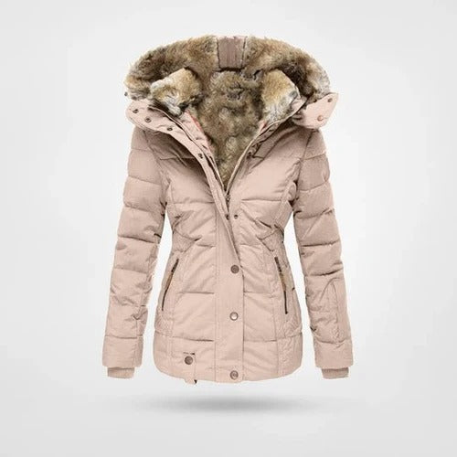 Whitney Women's Hooded Puffer Jacket, view 5 - Elena Harper