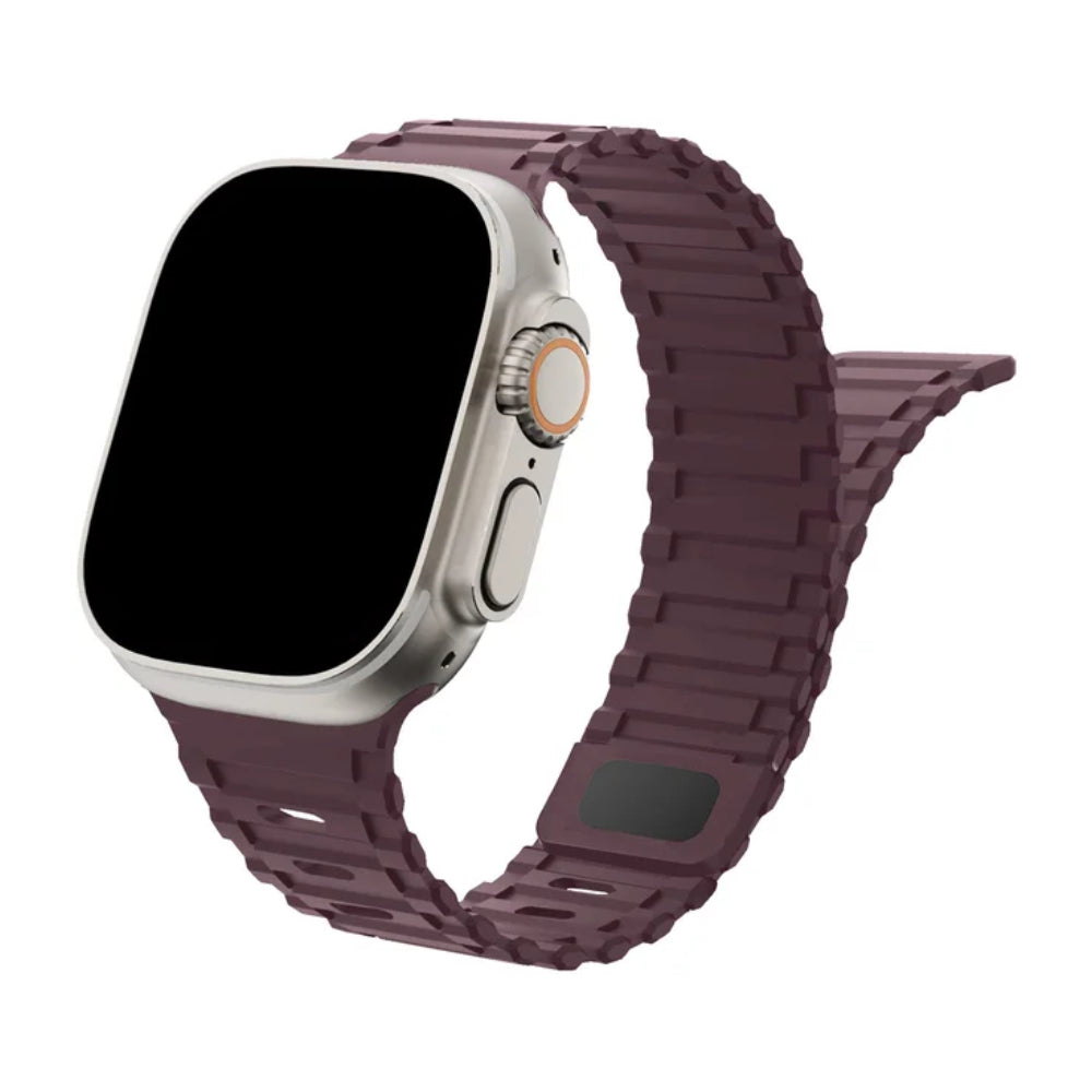 Silicone Watch Band with Magnetic Closure for Apple Watch