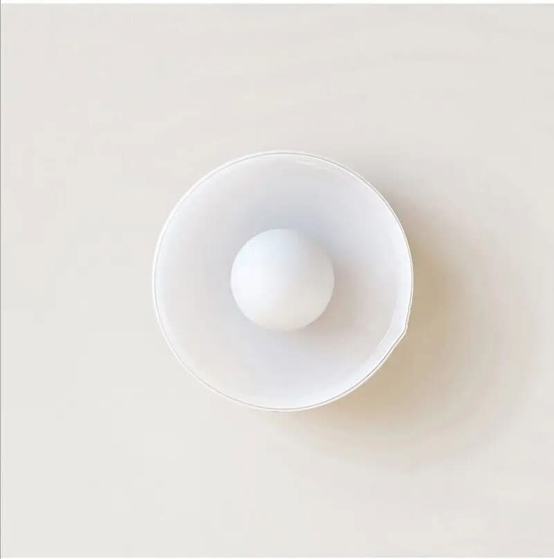 Scandinavian Glass Ceiling Lamp - Modern Home Lighting