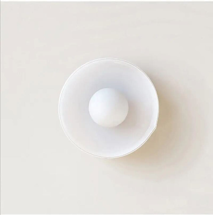 Scandinavian Glass Ceiling Lamp - Modern Home Lighting