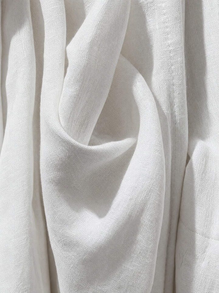 Women's Minimalist Linen Blend Button-up Stand-collar Sleeveless Loose Jumpsuit