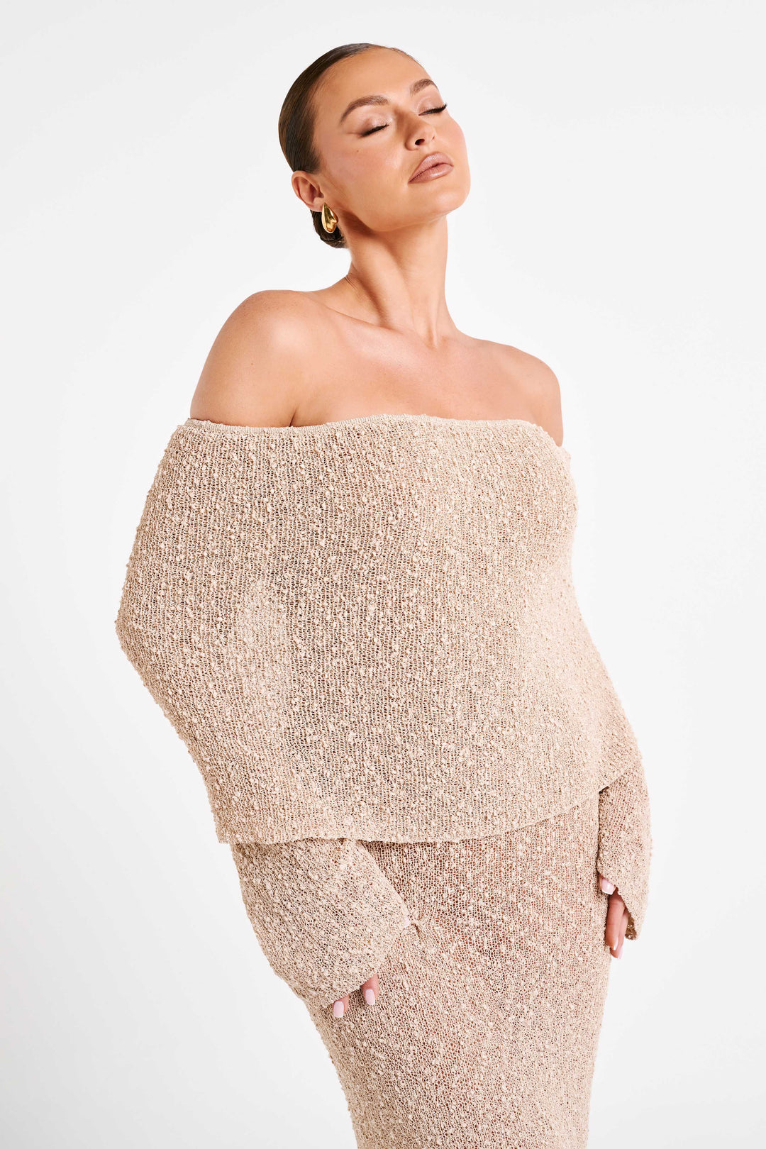 Women's Elegant Off-Shoulder Maxi Dress for Evenings