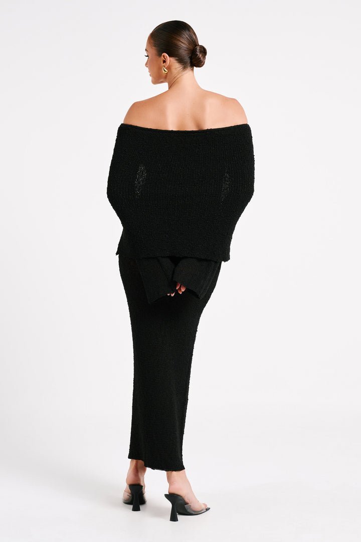 Women's Elegant Off-Shoulder Maxi Dress for Evenings