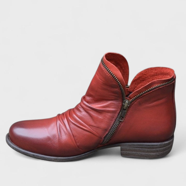 Valérie - Elegant Zip-Up Ankle Boots
