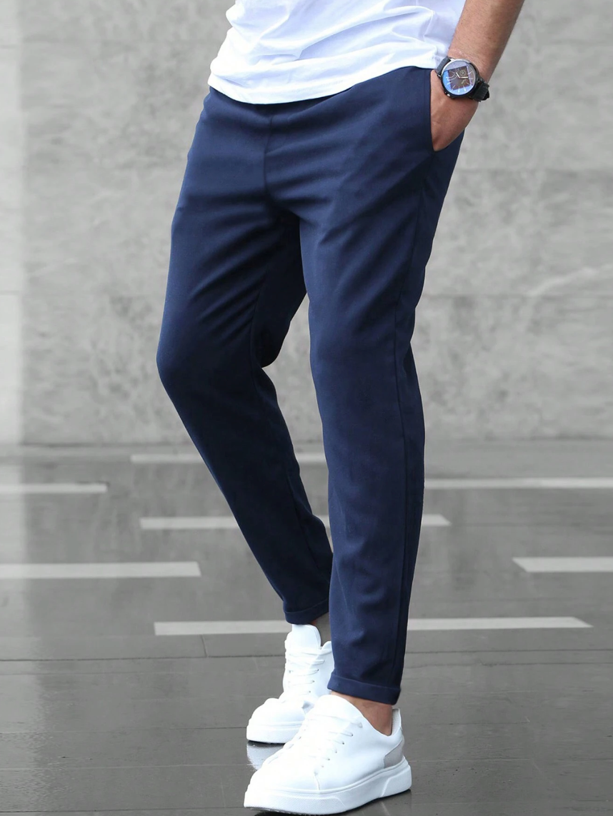 Jogging Slim Fit Premium Men – Casual Fitted Pants with Drawstring