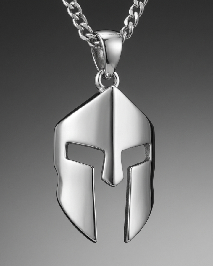 Spartan Helmet Pendant Necklace