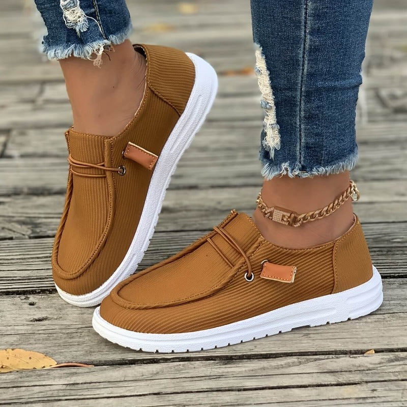 Alice Comfortable Canvas Loafer, view 2 - Elena Harper