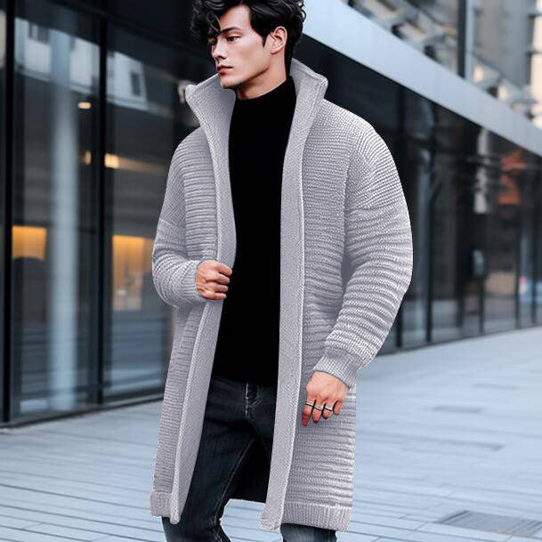 Ribbed Knit Cardigan | Open Front