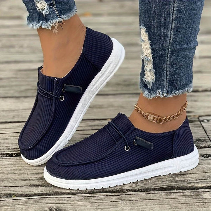 Alice Comfortable Canvas Loafer, view 6 - Elena Harper