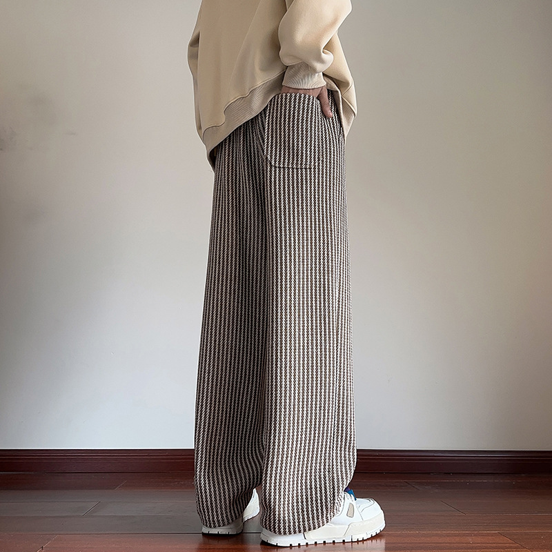 XAVIERA – MODERN HERRINGBONE RELAXED SWEATPANTS
