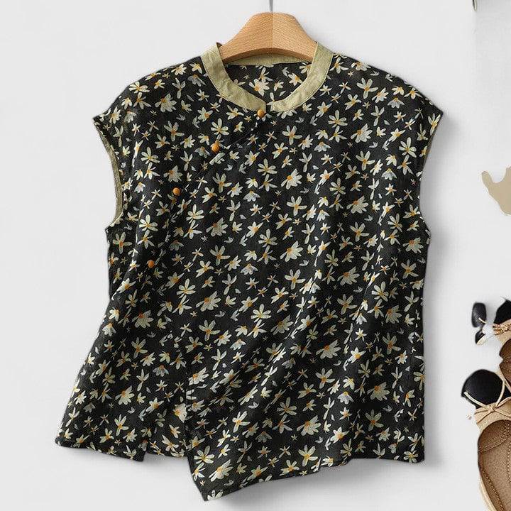 Elegant Emma & Rose Cape Town Shuvee™ top with a stylish, fitted design in a neutral color for sophisticated casual wear.