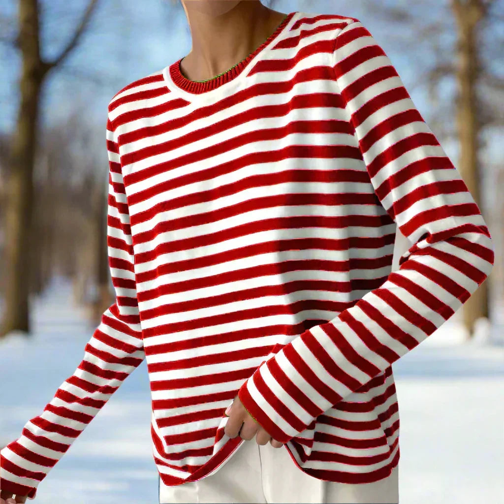 Felicia | Women's Casual Striped Long Sleeve Shirt