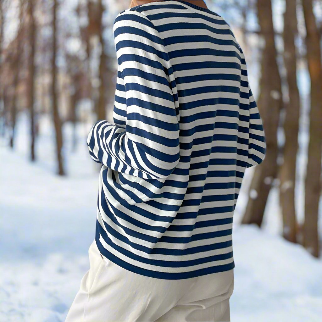 Felicia | Women's Casual Striped Long Sleeve Shirt