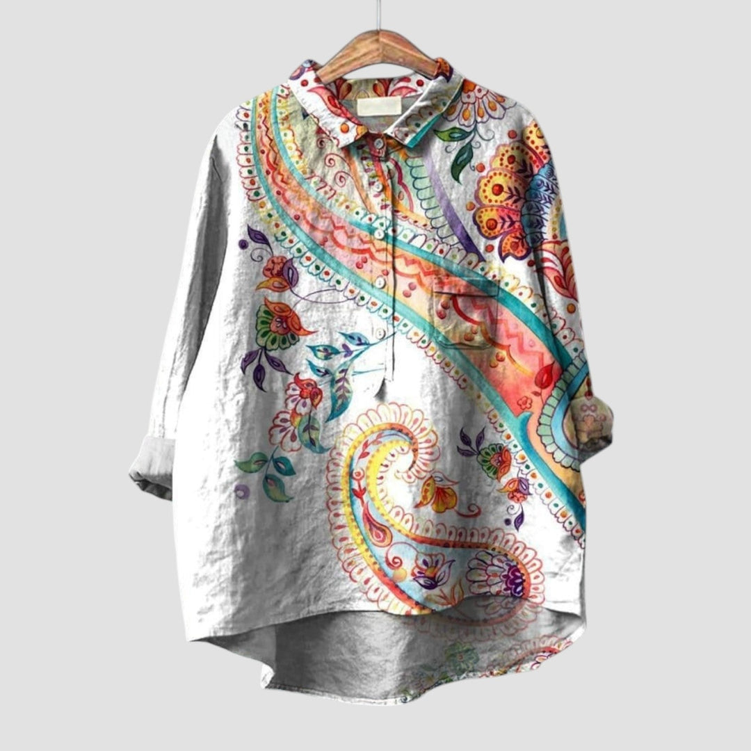Ilaraya™ | 2025 – Boho Paisley Blouse