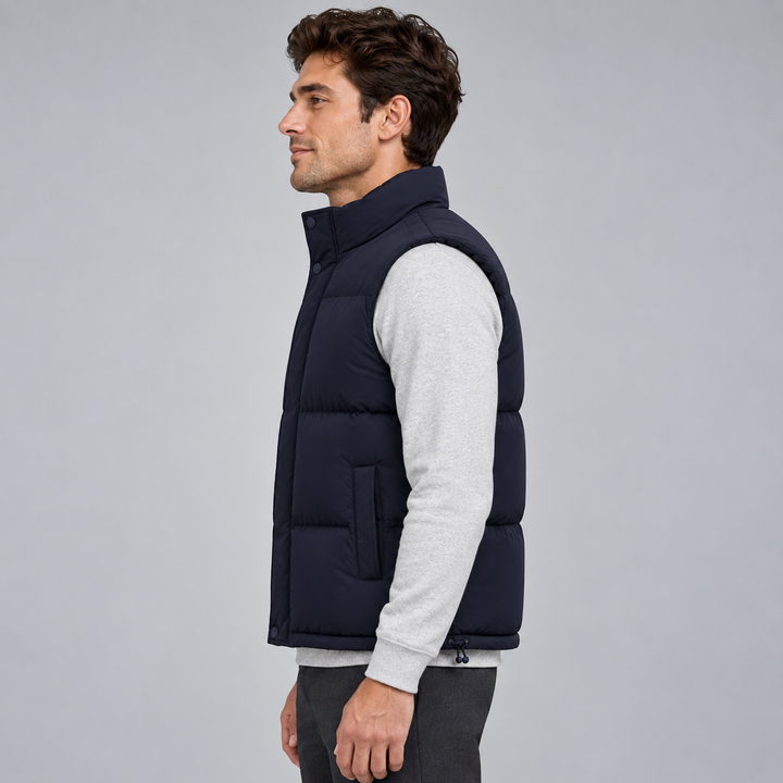 Lightweight Quilted Gilet for Men Montarello with Front Zipper