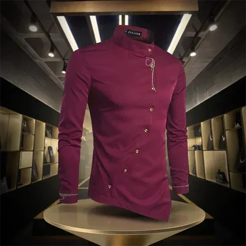LAURENT MONACO | RETRO COLLAR SHIRT FOR MEN