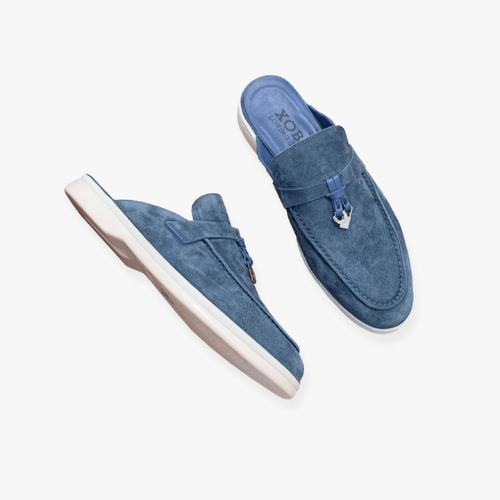 Women's Suede Mule Loafers